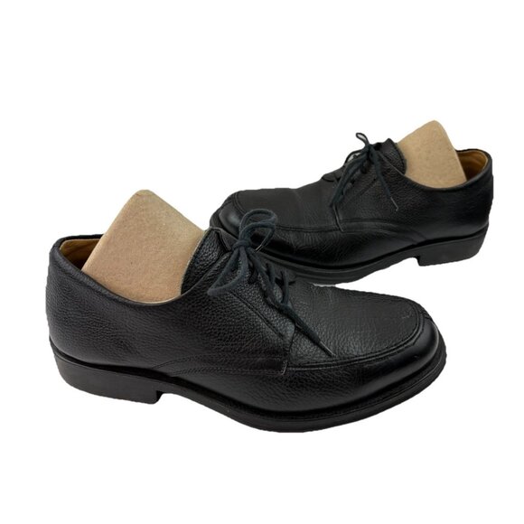 *Sandro Moscoloni Vinyard Shoes Mens 9.5D Black Pebbled Leather Loafer Lace Up main image 11